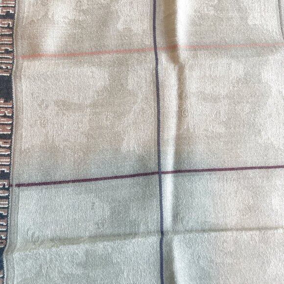 Vintage Jean Paul Gaultier Scarf – Negative Print Grid Design - Picture 5 of 7